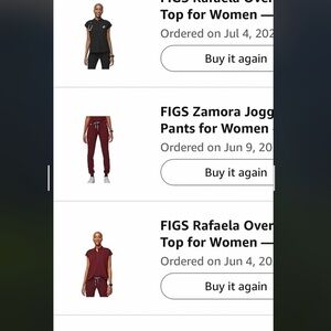 FIGS Zamora Jogger Pants in Burgundy